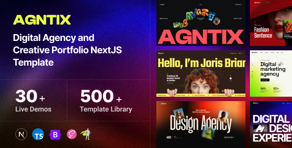 Agntix – Digital Agency & Creative Portfolio NextJs Template 1.1