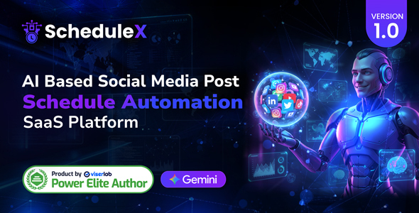 ScheduleX – AI Powered Social Media Post Schedule Automation | SaaS Platform 1.1