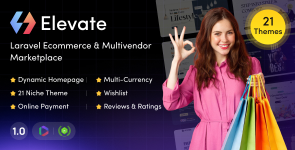 Elevate – Laravel Ecommerce & Multivendor Marketplace 1.2