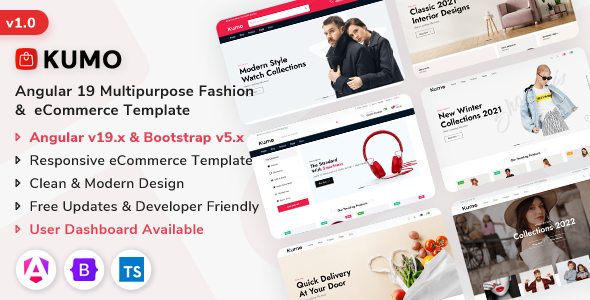 Kumo – Angular Multipurpose Fashion & eCommerce Template