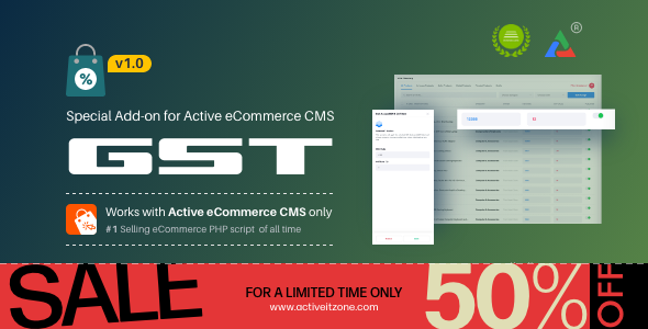 Active eCommerce GST Add-on