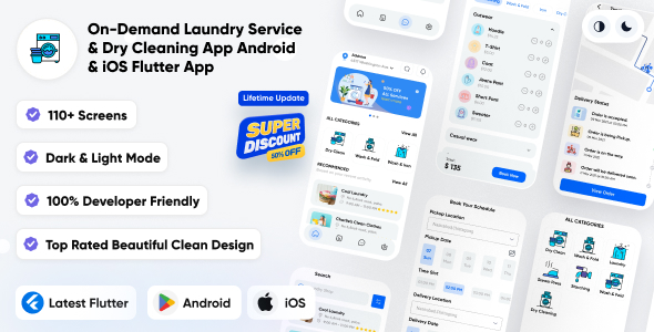 GoLaundry – On-Demand Laundry Service & Dry Cleaning App | Uber for Laundry Android-iOS Flutter App