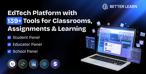 BetterLearn – EdTech Platform with 139+ Tools for Classrooms, Assignments & Learning