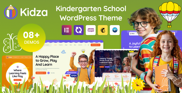 Kidza – Kindergarten WordPress Theme for PreScool