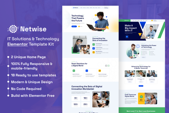 Netwise – IT Solutions & Technology Elementor Template Kit