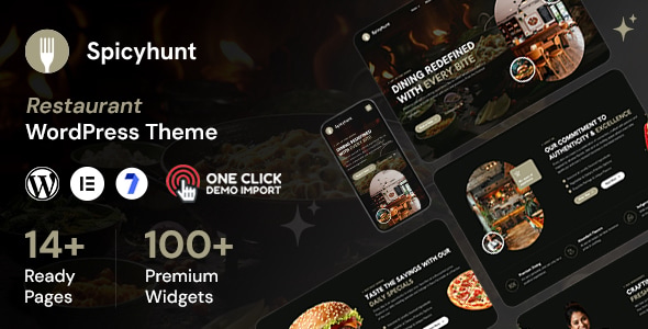 Spicyhunt – Food And Restaurant WordPress Themes