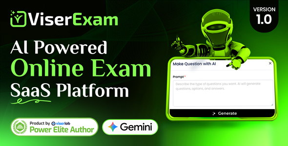 ViserExam – AI Powered Online Exam SaaS Platform 1.1