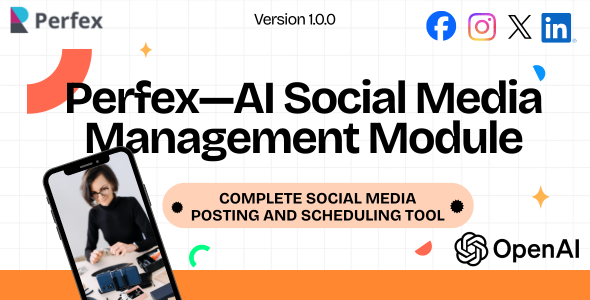 FlexSocial – Perfex AI Social Media Management and Marketing Module