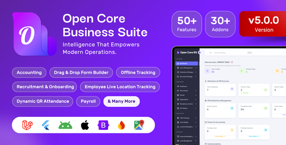 Open Core Business Suite: All-in-One Business OS 5.0.0