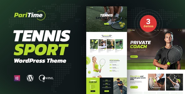 Paritime – Tennis Club WordPress Theme 1.1.5