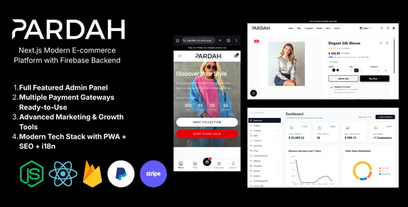 Pardah – Next.js Modern E-commerce Platform with Firebase Backend