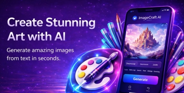 ImageCraft AI – Professional AI Image Generator App