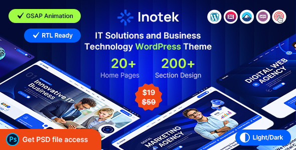 Inotek – IT Solutions and Business Technology WordPress Theme