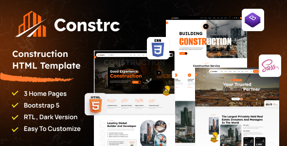 Constrc – Construction and Architecture HTML Template