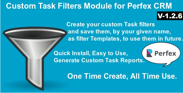 Custom Task Filters Module for Perfex CRM 1.2.6