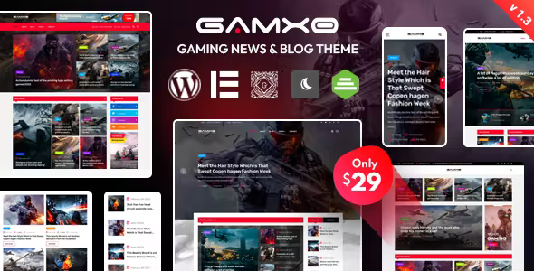 Gamxo – WordPress Gaming News & Blog Theme 2.0.4