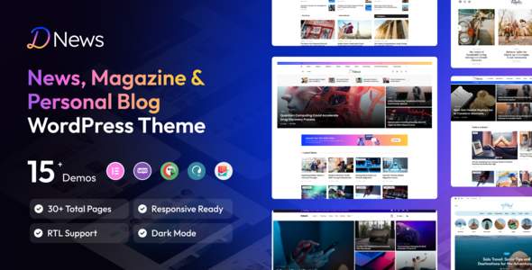 Dnews – News Magazine & Newspaper WordPress Theme