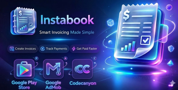 Instabook — Complete Digital Invoicing & CRM App with Laravel Backend (v1.0)