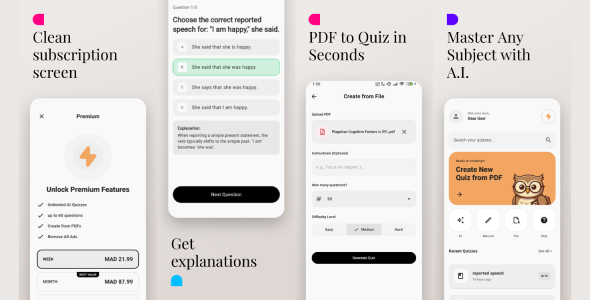AI Quizz Creator – Kotlin Compose Multiplatform (Android & Web)