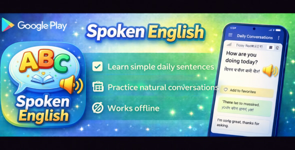 Spoken English Master – Daily English Learning & Vocabulary Builder