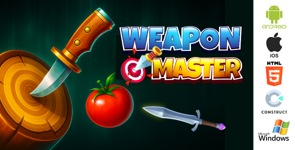 Weapon Master Game – Knife Hit Game (HTML5 & Android) | Construct 3 Game