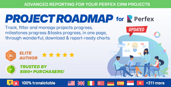 Project Roadmap with Reporting & Workflow Automation module for Perfex CRM Projects
