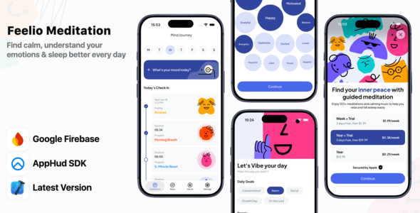 Feelio Meditation – iOS App Source Code