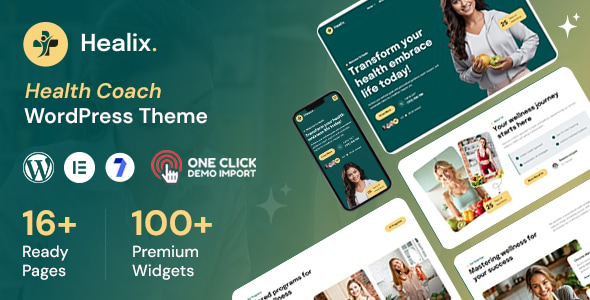 Healix – Health Coach WordPress Theme 1.0.6