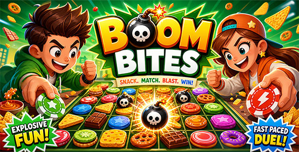 Boom Bites – Two Player HTML5 Strategy Game