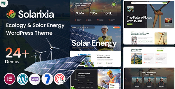 Solarixia – Ecology & Solar Energy WordPress 2.0