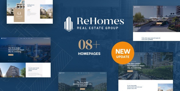 Rehomes – Real Estate Group WordPress Theme 2.1.2