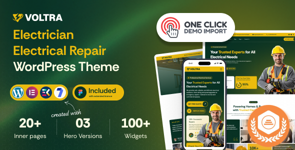 Voltra – Electrician Electrical Repair WordPress Theme