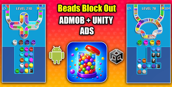 Beads Block Out Game 3D Unity Game Source Code