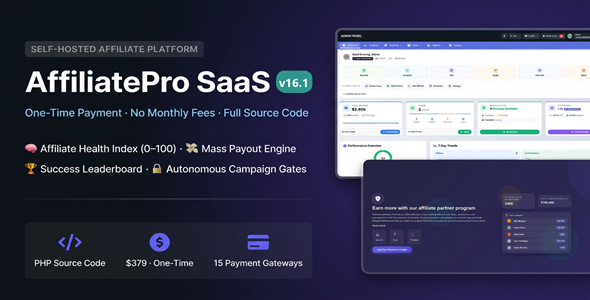 AffiliatePro SaaS: AI-Powered Multi-Vendor & MLM System