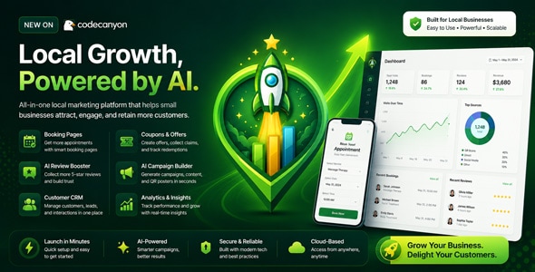 LocalBoost AI – Review Booster, Booking, Coupons, Feedback & Lead Generation SaaS
