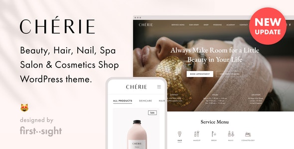 Chérie — Beauty Salon Spa WordPress 5.5