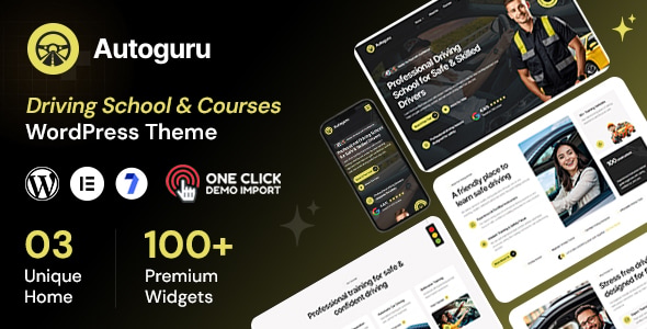 Autoguru – Driving School WordPress Theme 1.0.2