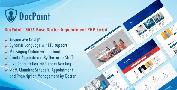 DocPoint – Doctor Appointment System with Subscription (SAAS) 2.1
