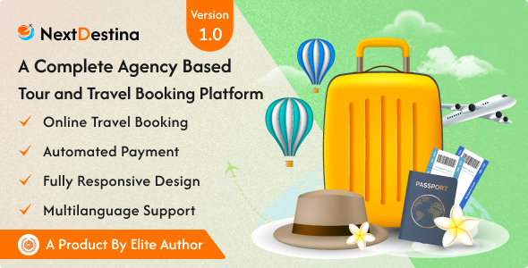 Next Destina – Agency Based Tour and Travel Booking Platform 2.1