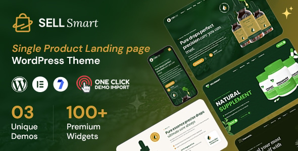 Sellsmart – Single Product Landing Page WordPress Theme 1.0.7