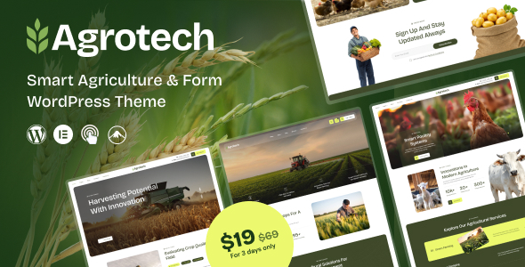 AgroTech – Agriculture & Organic Farm WordPress Theme 1.0.2