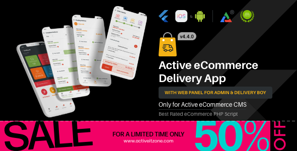 Active eCommerce Delivery Boy Flutter App 4.4.0