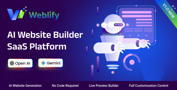 Weblify – AI Website Builder SaaS Platform (MERN Stack)