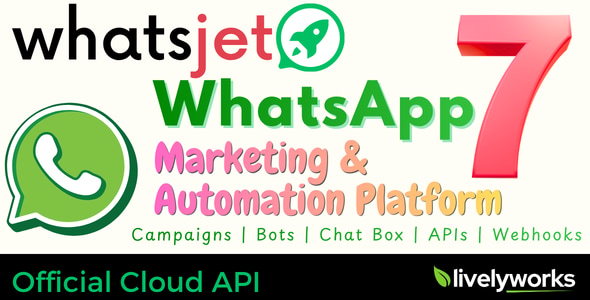 WhatsJet SaaS – A WhatsApp Marketing Platform with Bulk Sender 7.2.5