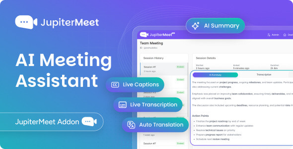 JupiterMeet AI Meeting Assistant Addon