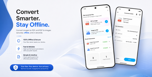 Convertly : Secure Offline PDF & Image Converter for Fast Document Management