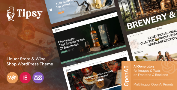 Tipsy – Liquor Store & Wine Shop WordPress Theme 1.7