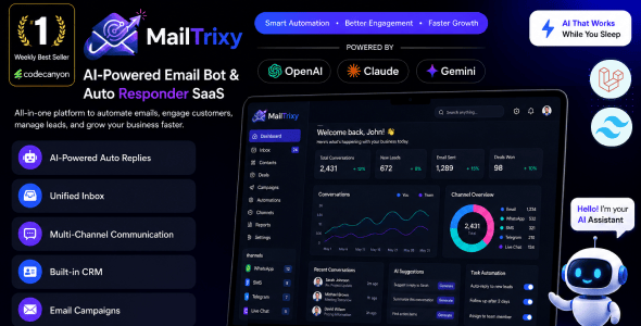MailTrixy – AI-Powered Email Bot & Auto Responder SaaS 1.2