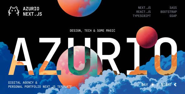 Azurio – Digital Agency & Portfolio NextJs Template