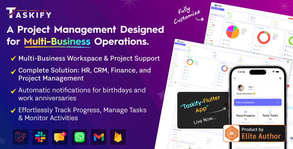 Taskify – Project Management – Task Management & Productivity Tool 2.1.1